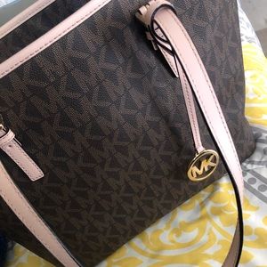 MICHAEL KORS Brown&Pink Tote .